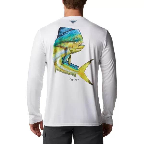 Columbia Mens Terminal Tackle PFG Carey Chen LsWhiteDorado