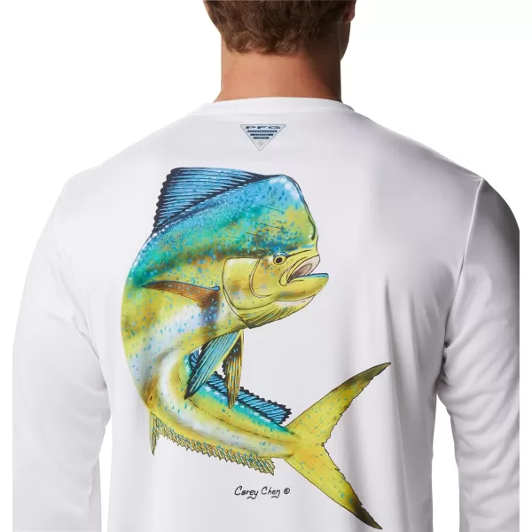 Columbia Mens Terminal Tackle PFG Carey Chen LsWhiteDorado