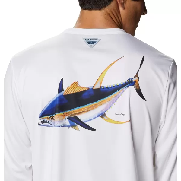 Columbia Mens Terminal Tackle PFG Carey Chen LsWhiteTuna