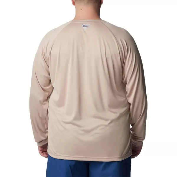 Columbia Mens Terminal Tackle PFG Sleeve LS ShirtAncient FossilCarbon Logo