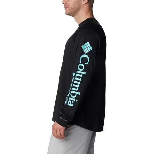 Columbia Mens Terminal Tackle PFG Sleeve LS ShirtBlackGulf Stream Logo