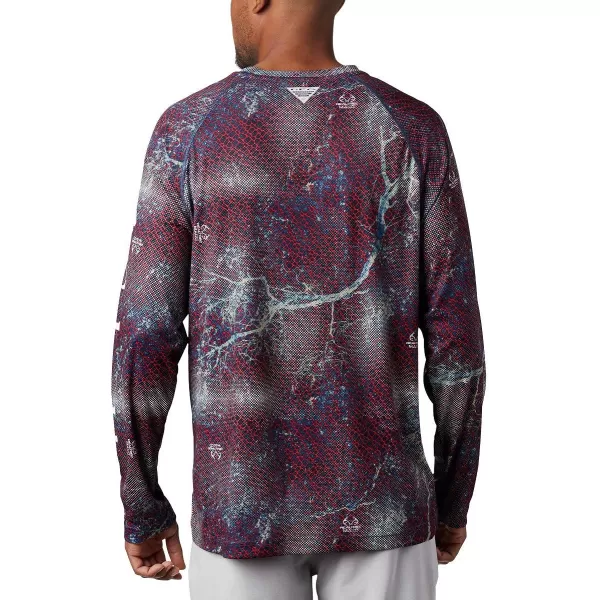 Columbia Mens Terminal Tackle PFG Sleeve LS ShirtCarbon Realtree Mako
