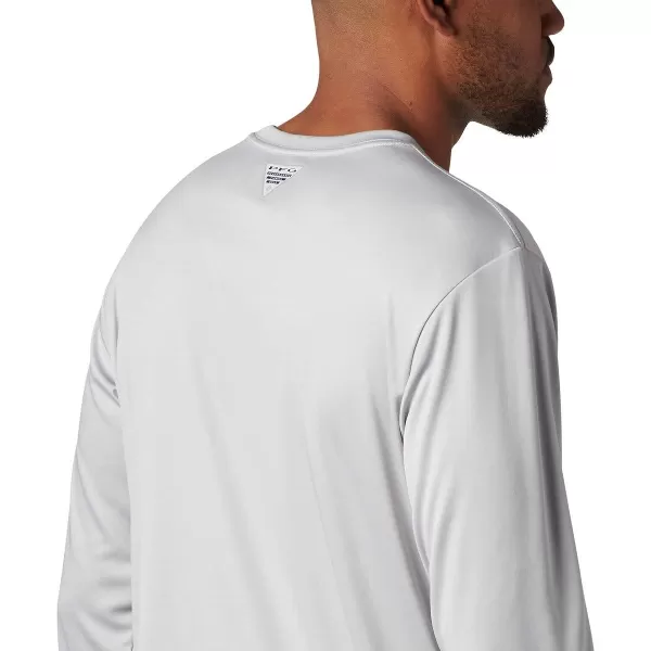 Columbia Mens Terminal Tackle PFG Sleeve LS ShirtCool GreyBlack Realtree Mako