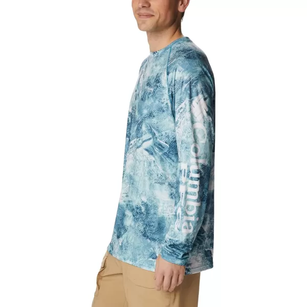 Columbia Mens Terminal Tackle PFG Sleeve LS ShirtGulf Stream Realtree Horizon