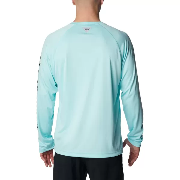 Columbia Mens Terminal Tackle PFG Sleeve LS ShirtGulf StreamBlack Logo