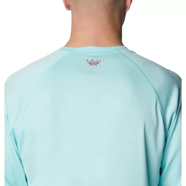 Columbia Mens Terminal Tackle PFG Sleeve LS ShirtGulf StreamBlack Logo