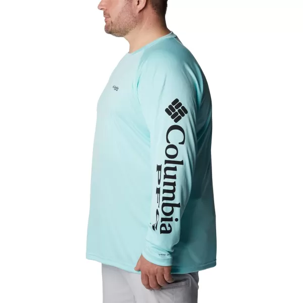 Columbia Mens Terminal Tackle PFG Sleeve LS ShirtGulf StreamBlack Logo