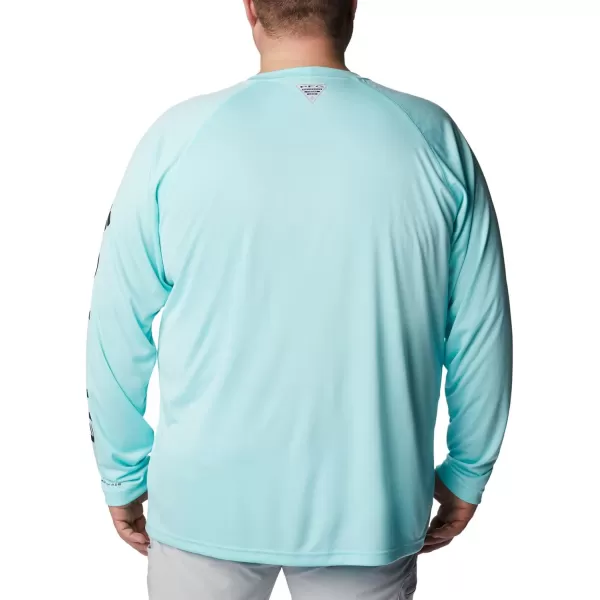 Columbia Mens Terminal Tackle PFG Sleeve LS ShirtGulf StreamBlack Logo