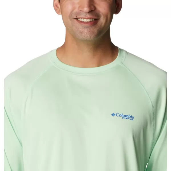 Columbia Mens Terminal Tackle PFG Sleeve LS ShirtKey WestVivid Blue Logo