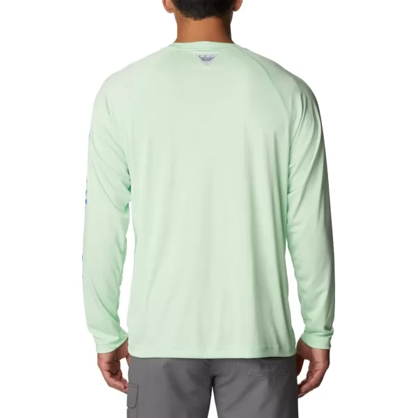 Columbia Mens Terminal Tackle PFG Sleeve LS ShirtKey WestVivid Blue Logo