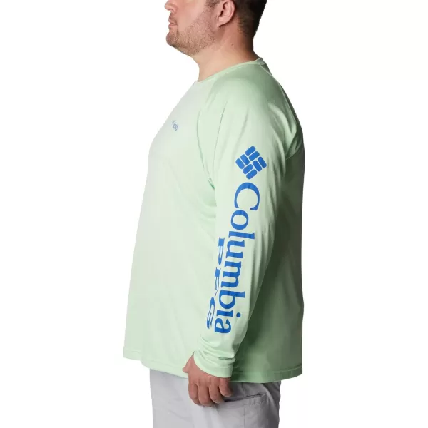 Columbia Mens Terminal Tackle PFG Sleeve LS ShirtKey WestVivid Blue Logo