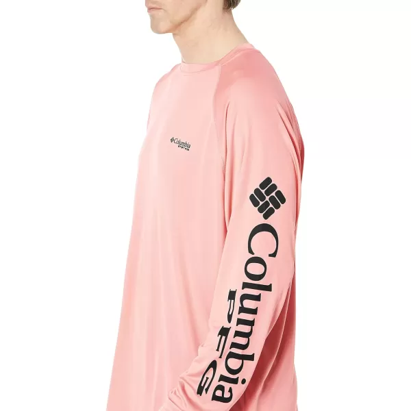 Columbia Mens Terminal Tackle PFG Sleeve LS ShirtSorbetBlack Logo