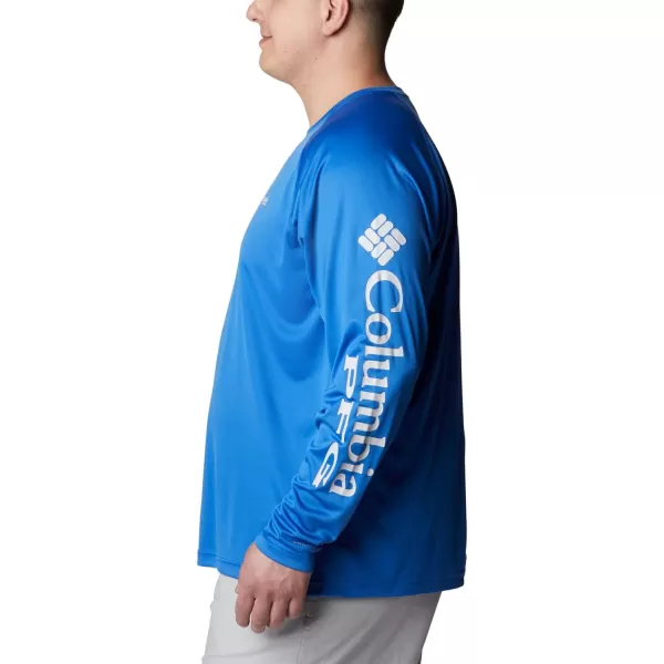 Columbia Mens Terminal Tackle PFG Sleeve LS ShirtVivid BlueCool Grey Logo