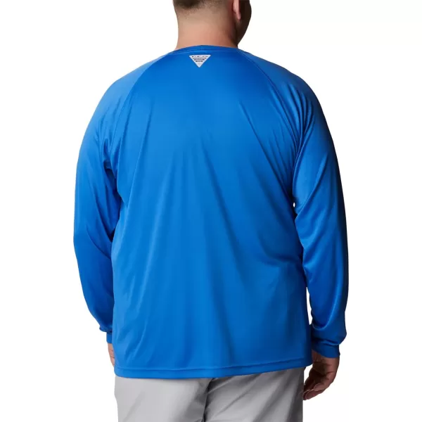 Columbia Mens Terminal Tackle PFG Sleeve LS ShirtVivid BlueCool Grey Logo