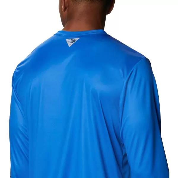 Columbia Mens Terminal Tackle PFG Sleeve LS ShirtVivid BlueMarlin Camo