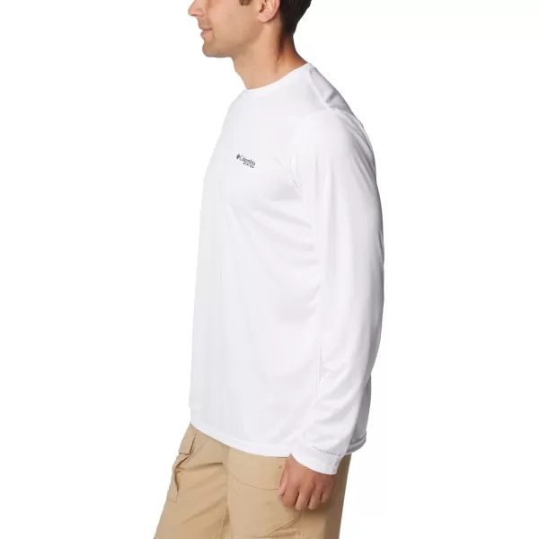 Columbia Mens Terminal Tackle PFG Tarpon Rise Long SleeveWhiteTarpon PrintPalmeria