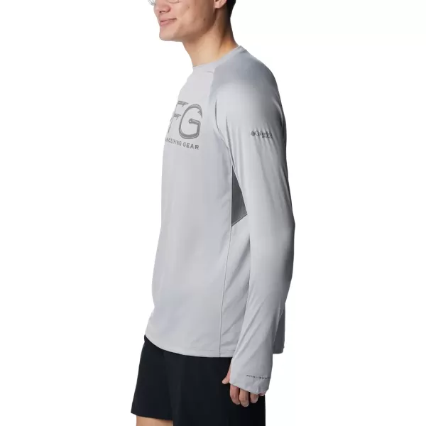 Columbia Mens Terminal Tackle Vent Long SleeveCool Grey City Grey