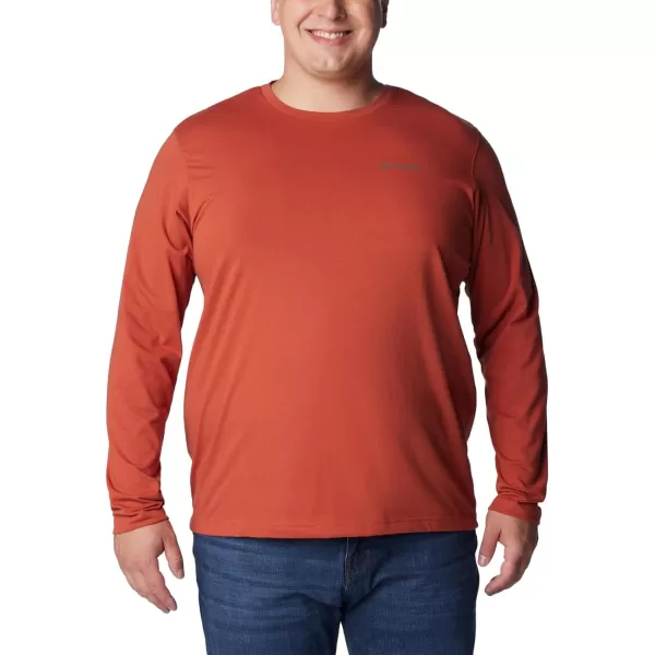 Columbia Mens Thistletown Hills Long Sleeve CrewWarp Red