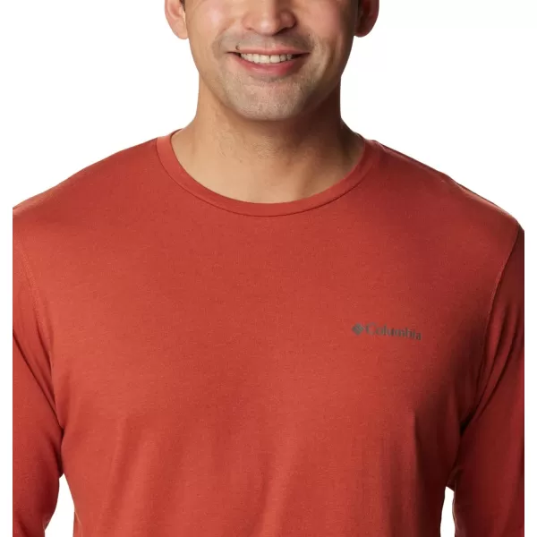 Columbia Mens Thistletown Hills Long Sleeve CrewWarp Red