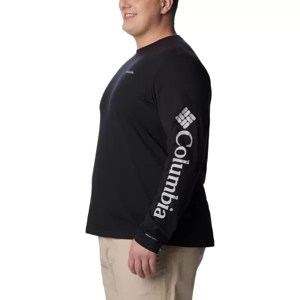 Columbia Mens Thistletown Hills Long Sleeve Logo TeeBlack