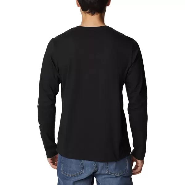 Columbia Mens Thistletown Hills Long Sleeve Logo TeeBlack