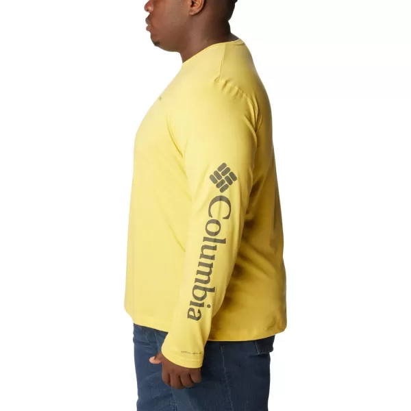 Columbia Mens Thistletown Hills Long Sleeve Logo TeeGolden Nugget