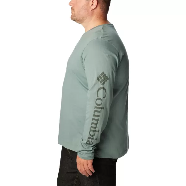 Columbia Mens Thistletown Hills Long Sleeve Logo TeeMetal