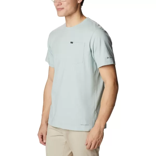 Columbia Mens Thistletown Hills Pocket TeeNiagara Heather