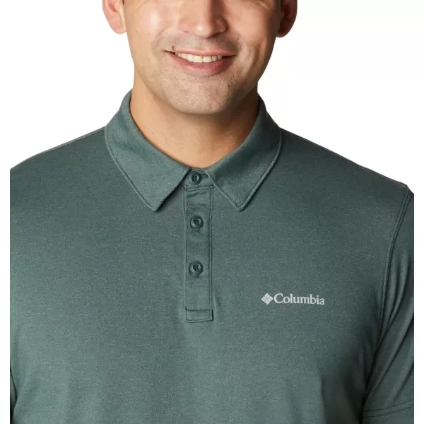 Columbia Mens Thistletown Hills PoloSpruce Heather