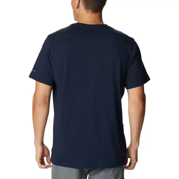 Columbia Mens Thistletown Hills Short SleeveCollegiate Navy Heather