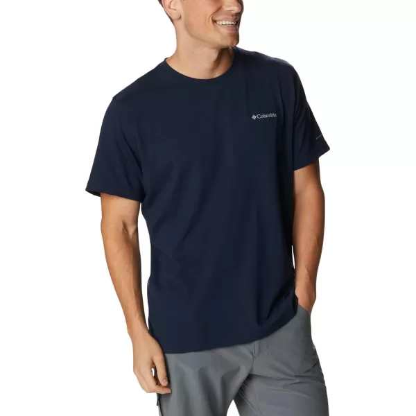 Columbia Mens Thistletown Hills Short SleeveCollegiate Navy Heather