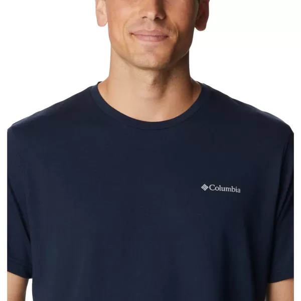 Columbia Mens Thistletown Hills Short SleeveCollegiate Navy Heather