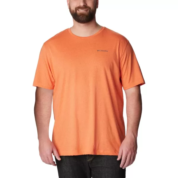 Columbia Mens Thistletown Hills Short SleeveDesert Orange Double Dye