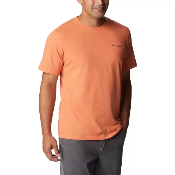 Columbia Mens Thistletown Hills Short SleeveDesert Orange Double Dye