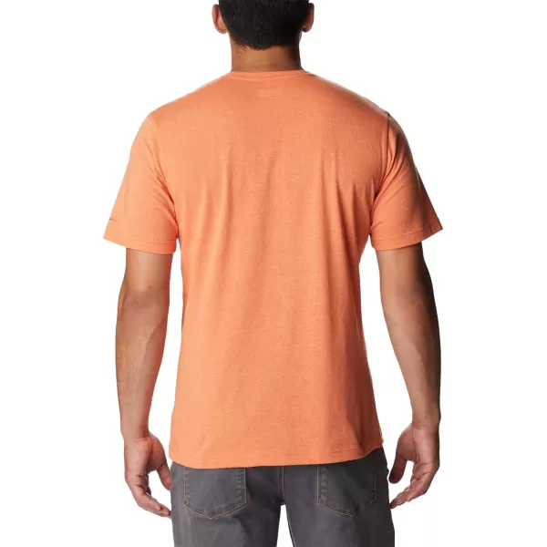 Columbia Mens Thistletown Hills Short SleeveDesert Orange Double Dye