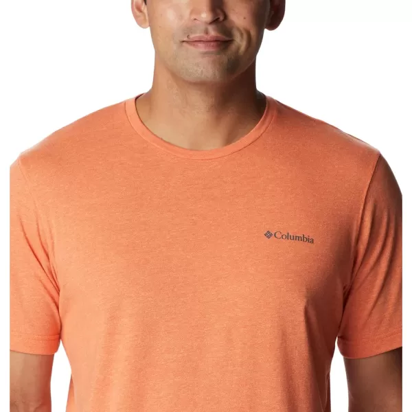 Columbia Mens Thistletown Hills Short SleeveDesert Orange Double Dye