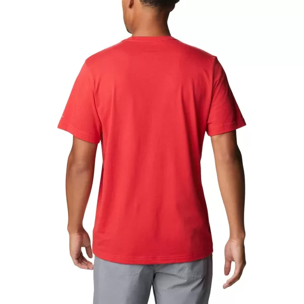 Columbia Mens Thistletown Hills Short SleeveMountain Red