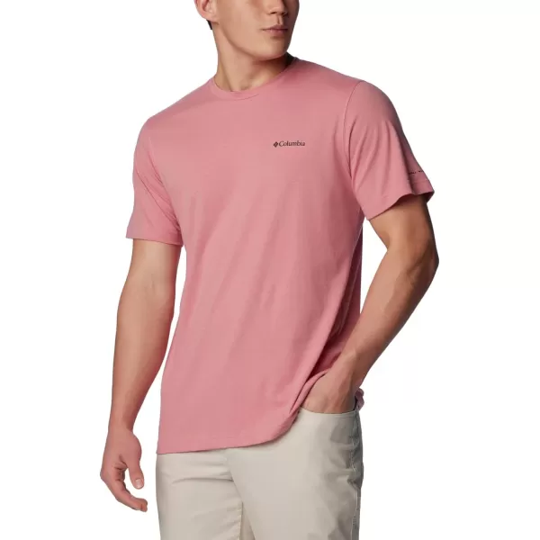 Columbia Mens Thistletown Hills Short SleevePink Agave