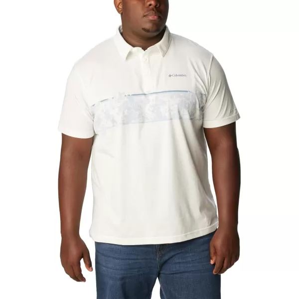 Columbia Mens Thistletown Hills Stripe PoloWhite