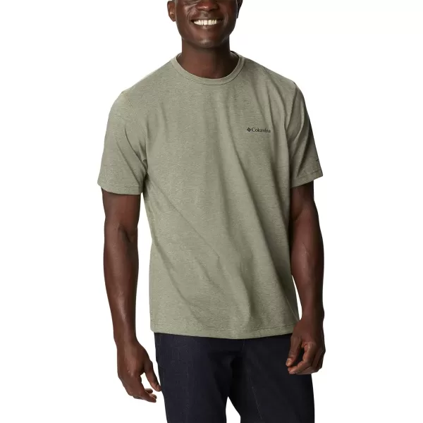 Columbia Mens Thistletown Park CrewStone Green Heather