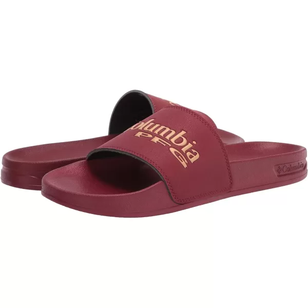 Columbia Mens Tidal Ray PFG Slide Sport SandalRed JasperLight Camel