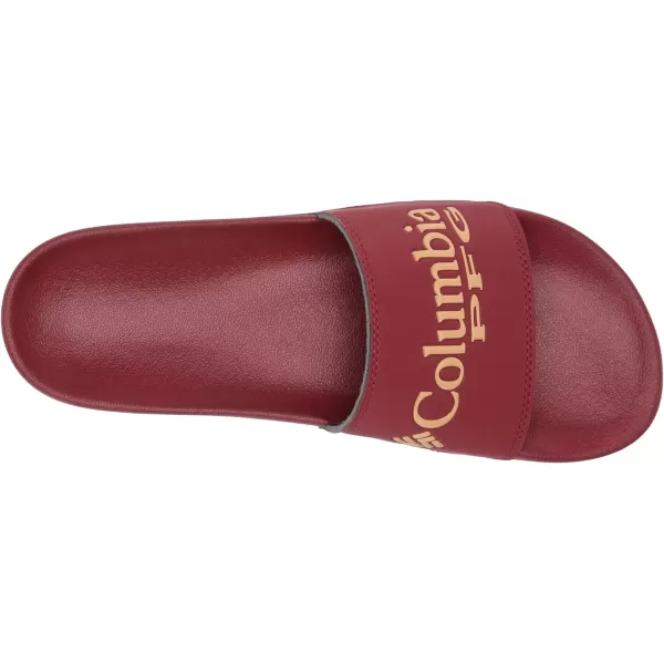 Columbia Mens Tidal Ray PFG Slide Sport SandalRed JasperLight Camel