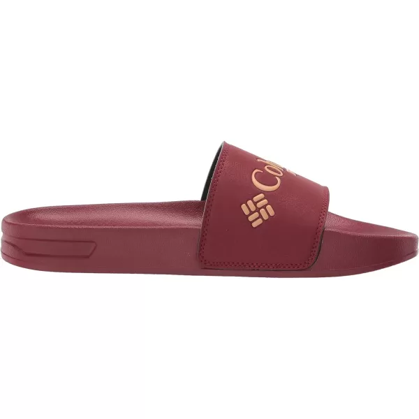 Columbia Mens Tidal Ray PFG Slide Sport SandalRed JasperLight Camel