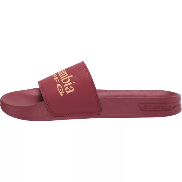 Columbia Mens Tidal Ray PFG Slide Sport SandalRed JasperLight Camel