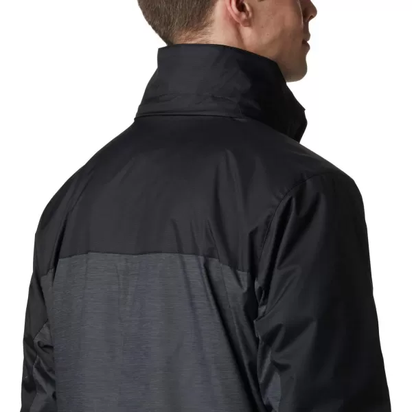 Columbia Mens Timberline Triple Interchange Winter JacketShark Jacquard TextureBlack