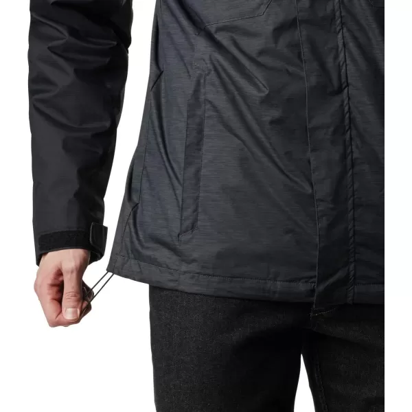 Columbia Mens Timberline Triple Interchange Winter JacketShark Jacquard TextureBlack