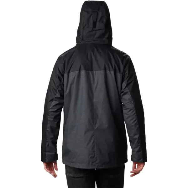 Columbia Mens Timberline Triple Interchange Winter JacketShark Jacquard TextureBlack