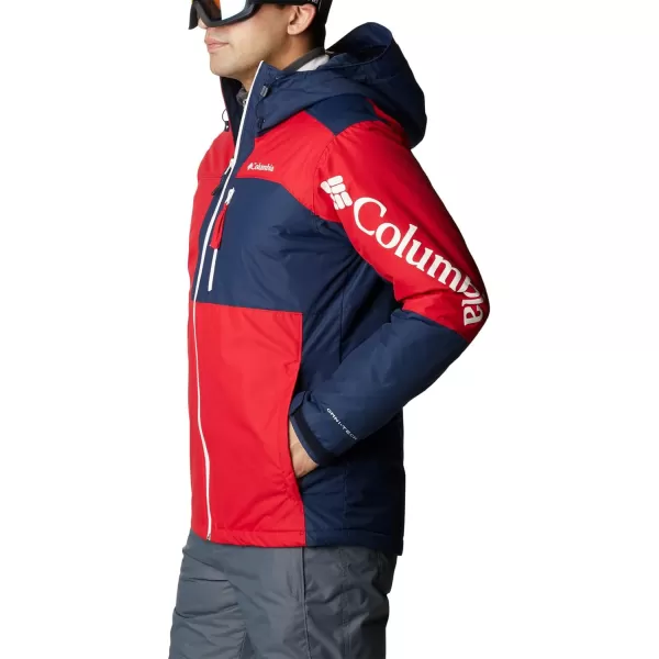 Columbia Mens Timberturner Ii JacketMountain RedCollegiate Navy