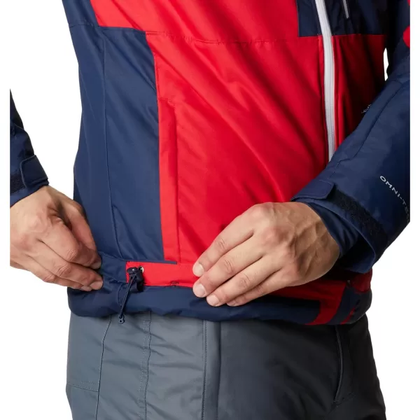 Columbia Mens Timberturner Ii JacketMountain RedCollegiate Navy