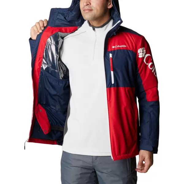 Columbia Mens Timberturner Ii JacketMountain RedCollegiate Navy